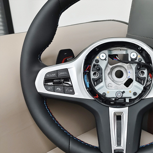 พวงมาลัยรถยนต์หุ้มหนังแท้แบบกำหนดเอง SENCH สำหรับ <span class=keywords><strong>BMW</strong></span> <span class=keywords><strong>G10</strong></span> G20 G30 - Product Image 5