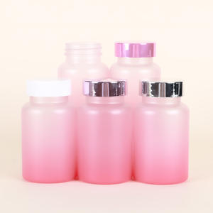 Botella Redonda de Plástico PET de Alta Calidad con Gradual Cambio de Color Rosa, con Tapas de Rosca, 150 ml, Novedad 2026 - Product Image 4