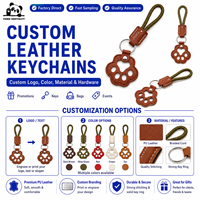Llaveros de Cuero PU de Lujo al por Mayor, Llaveros Promocionales de Cuero con Logotipo Personalizado para Regalos Corporativos