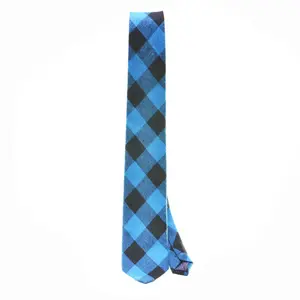 Cravatta da uomo con collo a quadri in cotone 100% in più colori cravatte e accessori