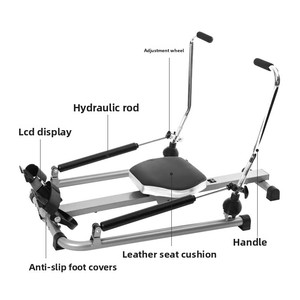 Hydraulic Liquid Resistance Foldable <strong>Rowing</strong> <strong>Machine</strong> for Household Indoor Fitness Abdominal Trainer 120kg Max User - Product Image 3