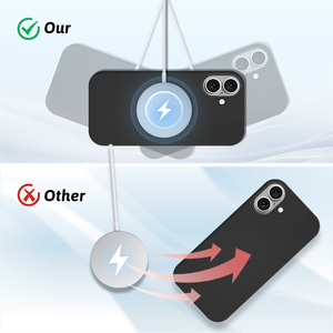 Funda de silicona suave de alta calidad para <span class=keywords><strong>Apple</strong></span> iPhone 16 15 14 13 Pro Max Funda de teléfono celular de silicona líquida original barata - Product Image 2