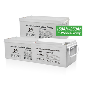 <b>12V</b> 200Ah 250Ah Deep Cycle Gel <b>Battery</b> for Solar System UPS Lighting & Security Systems - Product Image 1