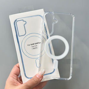 Étui magnétique transparent en acrylique JOYPORODO C010 pour <span class=keywords><strong>Samsung</strong></span> S23 S24 S25 S26 Ultra Plus pour iPhone 11~17 Pro Max, étui transparent - Product Image 3