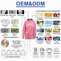 Sudadera con Capucha Bordada de Tela de Rizo Extra Grande Unisex para Mujer, con Logotipo Personalizado en la Parte Delantera, Servicio OEM