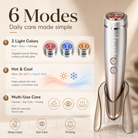 Equipo de Belleza Multifunción 6 en 1 para Moldear la Línea de la Mandíbula, Revitalizar la Piel, Aliviar la Hinchazón, Suavizar y Cuidar con Temperatura Controlada