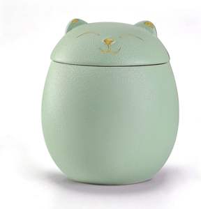 Urne pour cendres de chat avec logo personnalisé gravé, souvenir de crémation pour animaux de compagnie, cadeau de sympathie - Product Image 1