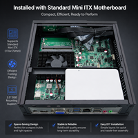 Boîtier d'ordinateur compact Mini ITX K07, châssis de bureau ultra-plat pour mini PC, ordinateur de bureau professionnel, boîtier SFF PC en stock