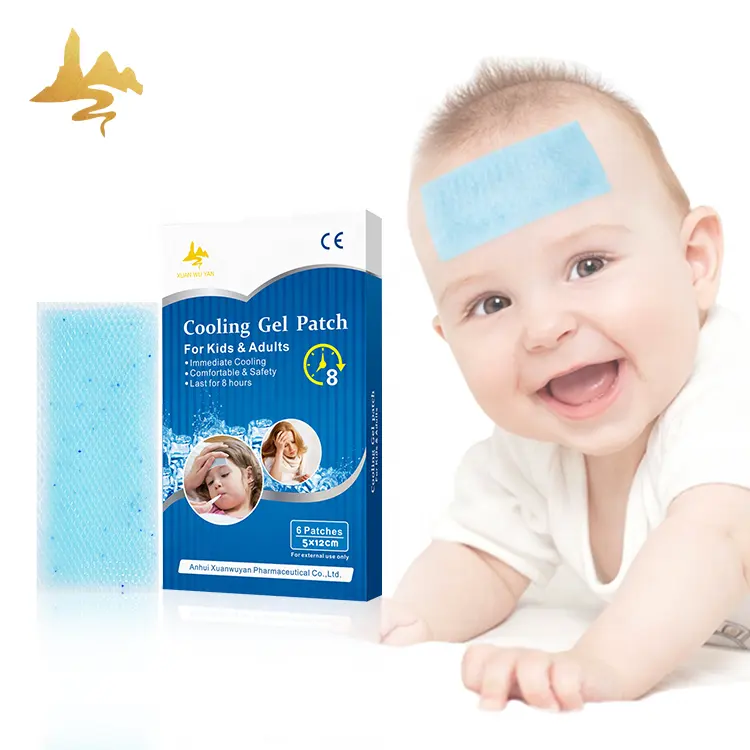 Bestseller Menthol Ijs Vel Kids Cool Pads Koorts Verminderen Gips Cooling Gel Patch