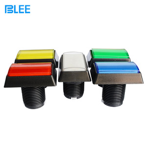 สวิตช์ปุ่มพลาสติกทรงสี่เหลี่ยมขนาด 50x33 มม. พร้อมไฟในตัวสำหรับคอนโซลเกมอาร์เคด - Product Image 2