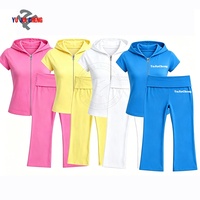 Conjuntos Deportivos de Verano de 2 Piezas, Top con Cierre y Pantalones Cortos Plegables, Ropa Deportiva Personalizada, Conjuntos Capri de Dos Piezas para Mujer