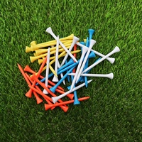 Tees de golf en plastique écologiques personnalisés de haute qualité, durables, couleurs assorties, accessoires de golf en gros au meilleur prix