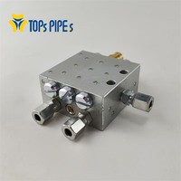 Distributeur progressif de type JPQ pour la pompe de lubrification à l'huile fine de lubrification au beurre/graisse (1 entrée, 4 sorties)