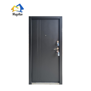 China Fabricante Israel Market House Puerta delantera Diseños Entrada de acero Puerta de acero de seguridad exterior - Product Image 2