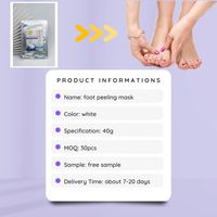 Masque exfoliant pour les pieds, élimine les peaux mortes, les cuticules, soin des talons, chaussettes de pédicure