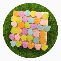 Résine lumineuse sucre gommeux bonbons maison de poupée nourriture Miniatures Faux bonbons bricolage décoration
