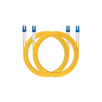 Kabel Jumper serat tabung ganda 1m Lszh G652d Sm Lc/upc ke Lc/upc konektor Singlemode 9/125 G657a G652d dupleks 5m kabel Patch