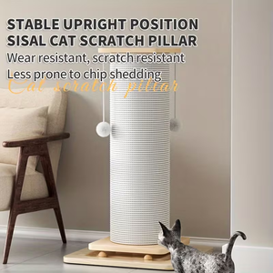 Custom <strong>Cat</strong> <strong>Scratching</strong> <strong>Post</strong> with Stand Large Solid Wood <strong>cat</strong> Climbing Frame, Multi-level <strong>Scratching</strong> Board with Space Capsule - Product Image 3