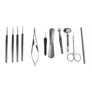 Kit de Instrumentos Quirúrgicos Oftálmicos Veterinarios de Acero Inoxidable de Alta Calidad con Certificación CE, Juego de 11 Piezas - Product Image 1