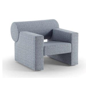 Sillón Moderno Minimalista de Tela para Sala de Estar, Estilo Sofá Nube Roja para Apartamentos Pequeños - Product Image 5