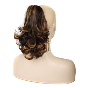 Synthétique Naturel Doux Queue De Cheval Court Ondulé Extensions De Queue De Cheval Griffe Clip Vague 12 pouces Queue De Cheval Cheveux - Product Image 4