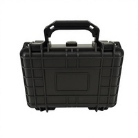 DPC016-2 Boîte de transport en plastique noir IP67 Étanche Boîte de rangement pour outils en plastique Boîte à outils 206*167*90mm