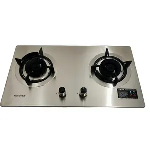 High Quality Cooking Appliance Dual-cooker Cooktop Stainless Steel 2 Burner Gas Cooker Gas Stove