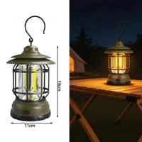 Lampe de camping LED multifonctionnelle à piles, étanche, COB, pour le camping en plein air et les pique-niques – Vente chaude