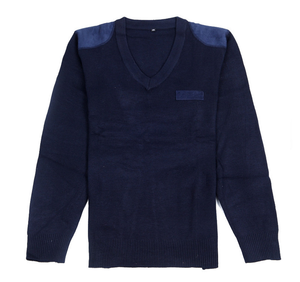 เสื้อสเวตเตอร์ DFS01 สีกรมท่า แบบคอโอเวอร์และคอวี สำหรับฝึกทหาร นักเรียน และงานภาคสนาม  แบบสวมหัว และแบบใส่ซ้อนด้านใน - Product Image 5