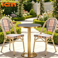 Nouvelle chaise Teslin pour extérieur, restaurant, balcon, jardin, bistrot, chaises de salle à manger tressées pour repas en plein air, chaise Teslin
