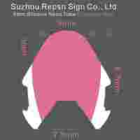 Enseigne Néon LED Séparée de Deuxième Génération Rose Rouge Split Silicone Neon Flex 8mm Style Régulier