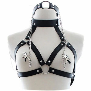 Cintura da donna in pelle gotica Fetish gotica Sexy per imbracatura <span class=keywords><strong>Bdsm</strong></span> Bondage giarrettiera per adulti Festival Rave <span class=keywords><strong>Outfit</strong></span> - Product Image 4
