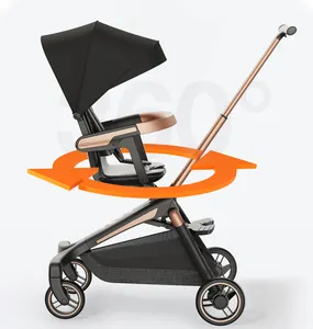 Poussette Tricycle pliable pour bébé, avec barre de poussée à 4 roues, meilleur vente de