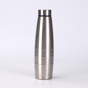 <span class=keywords><strong>Gourde</strong></span> <span class=keywords><strong>Sportive</strong></span> de Cyclisme Portable en Acier Inoxydable Simple Paroi avec Poignée et Bouteille d'Eau - Product Image 6