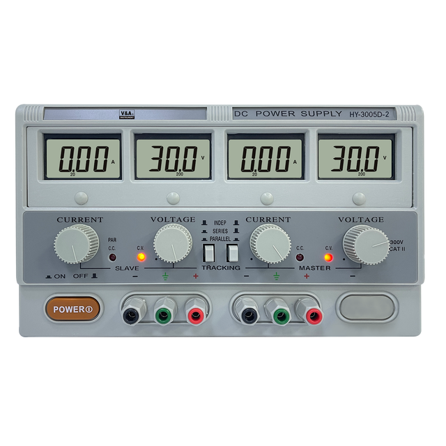 HY3005D-2 DC-DC Power Supply Bench Encoder Knob Adjustable Regulated Variable Dual Output Channels 2x 0-30V