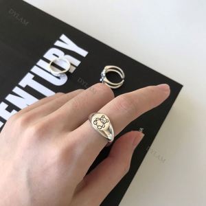 Dylam Women <b>Bear</b> Ring 925 Sterling Silver Solid Sterling Silver Plated <b>Bear</b> <b>Cute</b> Wrap Ring Adjustable Finger Band <b>Cute</b> Jewelry - Product Image 3