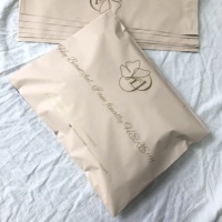 Sacs d'expédition de luxe personnalisés avec logo imprimé, sacs d'expédition en polyéthylène noir imprimés