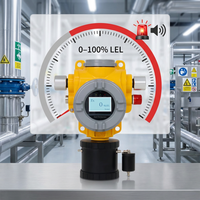 Détecteur de gaz H2S, CO, NO2, CO2 sans fil à télécommande infrarouge avec pompe fixe et filtre d'aspiration pour usine pétrochimique et d'épuration