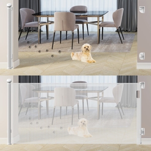 PRODIGY SG021 Barrière <span class=keywords><strong>de</strong></span> sécurité rétractable pour animaux <span class=keywords><strong>de</strong></span> compagnie, 3 m extra large, pour escalier, barrière <span class=keywords><strong>de</strong></span> sécurité portable pliable pour chiens - Product Image 5