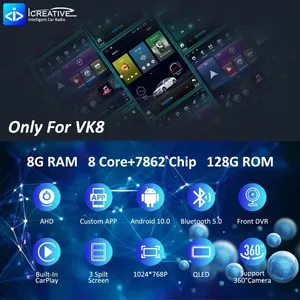 Đài phát thanh xe cho Renault clio5 Clio 5 2019 2021 Android 10.0 4 gam Wifi Carplay Tesla cảm ứng QLED GPS navigation đa phương tiện Máy nghe nhạc 2DIN - Product Image 5