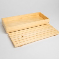 Professionelles Holz-Sushi- & Tempura-Tablett mit Abnehmbarem Unterteil Japanischer Servierteller mit Individuellem Logo Lebensmittelbehälter