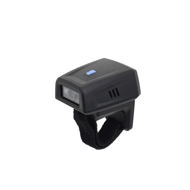 Wireless Wearable Handsfree 2D Ring Finger Barcode Scanner Reader for Android IOS Windows