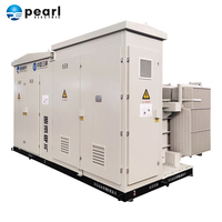 Transformateur de commande électromagnétique triphasé, poste de distribution intégré abaisseur de tension avec refroidissement de type sec