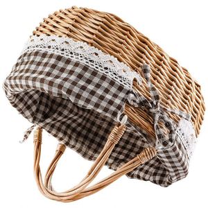 Paniers de pique-nique en gros, panier original pour vélo, en acier inoxydable, rustique, grand format - Product Image 1