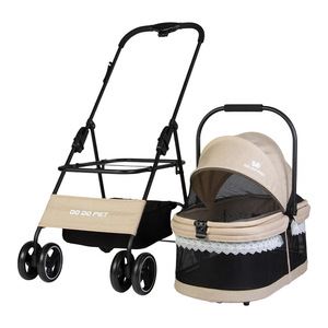 Nouveau chariot de transport métallique pour animaux de compagnie 2026, à fixer sur voiture, 4 roues, pliable, détachable, écologique, toutes saisons, pour chats et chiens, pour les voyages en autonomie - Product Image 5