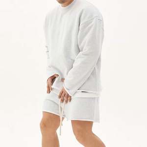 Logo personnalisé Imprimé Deux Pièces Ensemble Short à Capuche Hommes Ensemble Sweat à Capuche Oversize Ensemble Sweat à Capuche et Short pour Hommes - Product Image 6