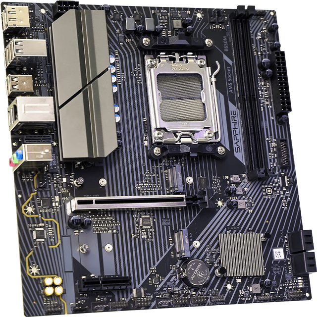 New Sapphire B650M-E Desktop Motherboard DDR5 96GB RAM Supports 9000/8000/7000 Series Processors with M.2 PCI-E Ports