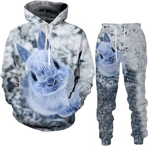 Autunno inverno Skull tuta stampa 3d felpe con cappuccio pantaloni set Unisex gotico abbigliamento sportivo Pullover Casual felpe abbigliamento <span class=keywords><strong>uomo</strong></span> - Product Image 4
