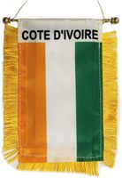 Ensemble de produits personnalisés en gros pour les supporters de football 2026 : foulard, t-shirt, porte-clés, bob, maillot et mini-drapeau de la Côte d'Ivoire – Cadeau souvenir