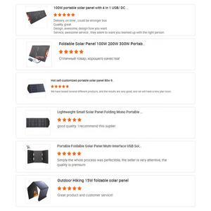 Pannello Solare Pieghevole Portatile ETFE HPBC Completamente Nero da 100W 120W 150W 200W con Tecnologia Avanzata per Generatore Solare - Product Image 6